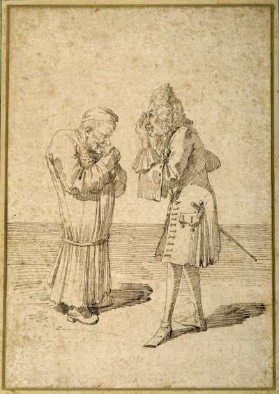 Baron Philip von Stosch showing an antique gem to Sabbatini by Pier Leone Ghezzi