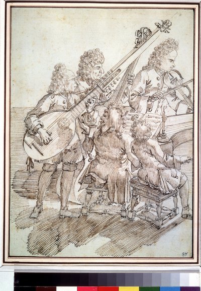 The Concert (Caricature) by Pier Leone Ghezzi