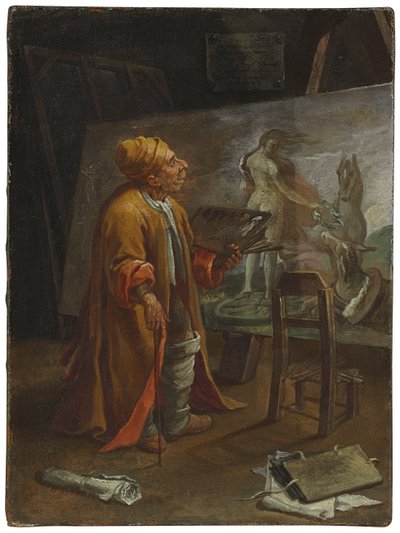 Paolo de Matteis in His Studio by Pier Leone Ghezzi