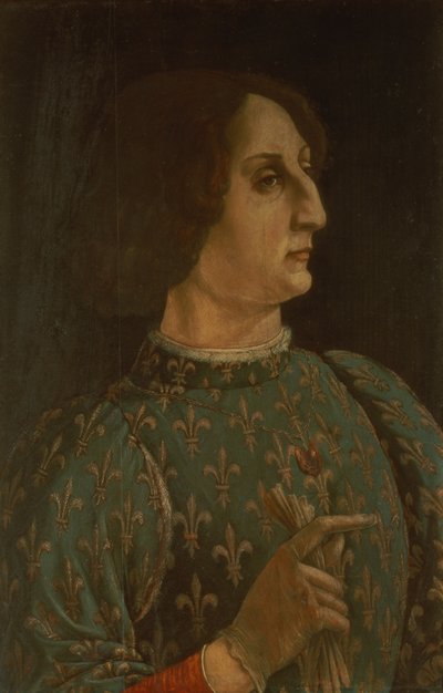 Portrait of Galeazzo Mario Sforza by Piero del Pollaiolo