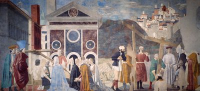 Detail from the Legend of the True Cross Showing Discovery and Verification of True Cross by Piero della Francesca