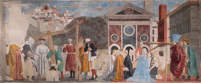 Finding of the three crosses and verification of the Cross, from The stories of the True Cross by Piero della Francesca