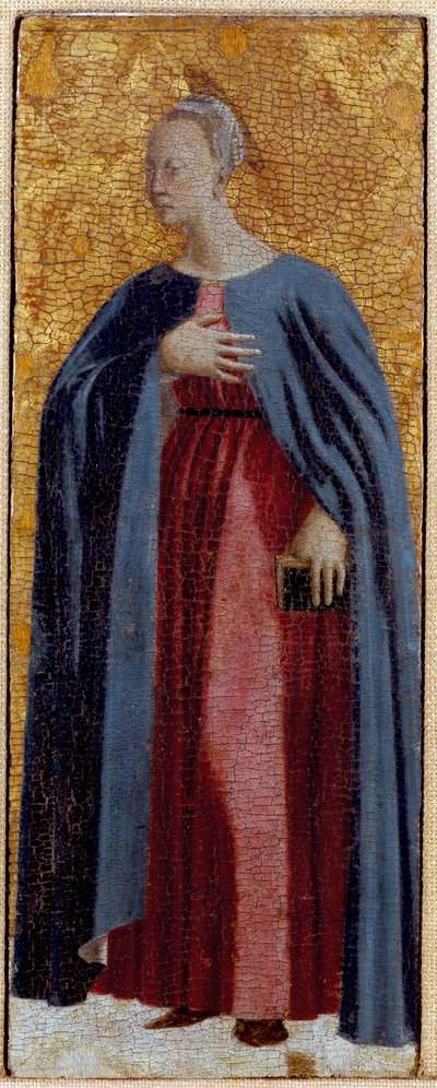 Polyptych of Misericorde: The Virgin of Misericorde (detail) by Piero della Francesca