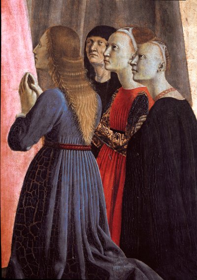 Polyptych of Misericorde: Virgin of Mercy, Surrounded by Saints (Detail) by Piero della Francesca