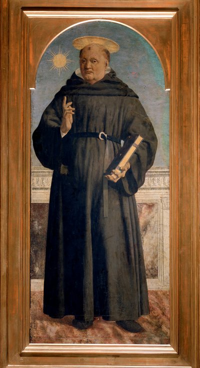 Polyptych of Saint Augustine: Saint Nicholas of Tolentino by Piero della Francesca