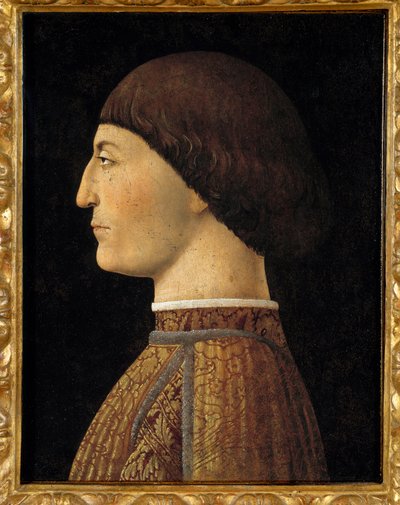 Portrait of Sigismund Malatesta, Lord of Rimini. Painting by Piero della Francesca by Piero della Francesca