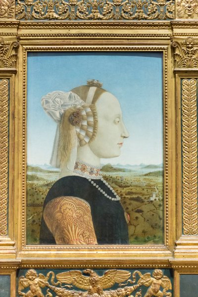Portraits of Duchess of Urbino, Battista Sforza by Piero della Francesca