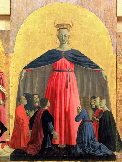 The Madonna of Mercy (detail) by Piero della Francesca