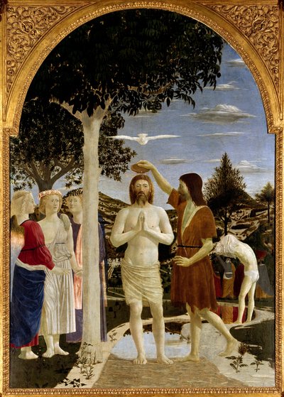 The baptism of Christ by Piero della Francesca