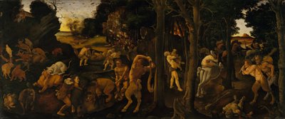 A Hunting Scene by Piero di Cosimo