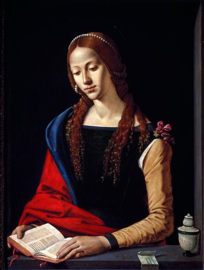 Madeleine. Painting by Piero di Cosimo, 1485-1490. Palazzo Barberini, Galleria Nazionale Arte Antica, Rome by Piero di Cosimo
