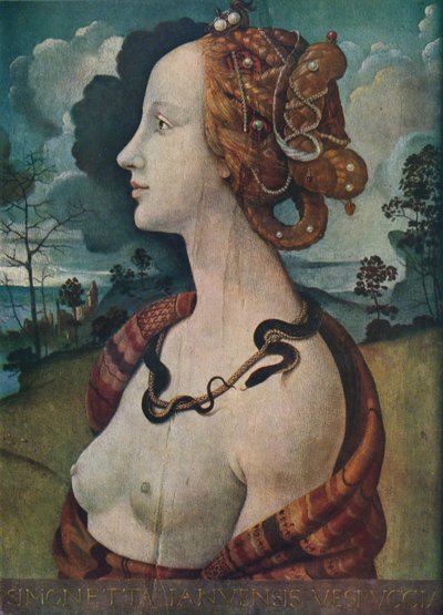 Portrait of Simonetta Vespucci by Piero di Cosimo