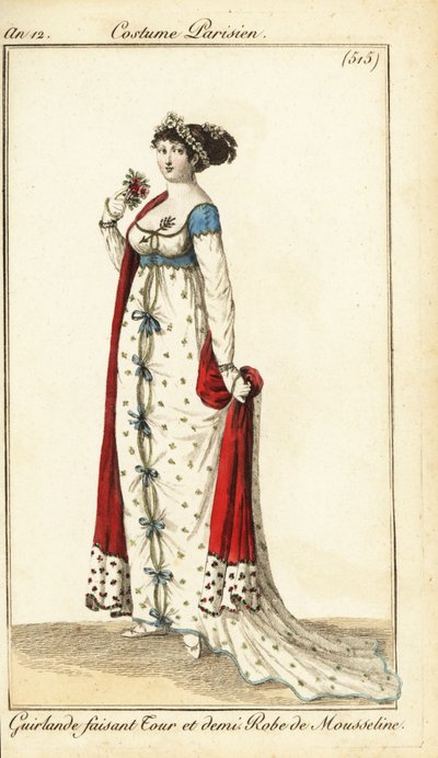 Woman with her hair tied with a garland, Paris by Pierre Charles Baquoy