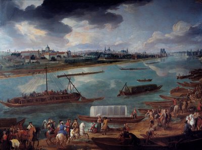 View of Paris, taken from the Quai de la Rapee in 1716 (Detail) by Pierre Denis Martin