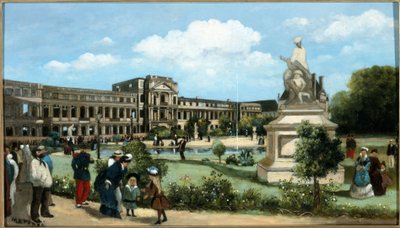 The ruins of the Tuileries Palace, after the fire of 1871, ca. 1880 by Pierre François Marangé