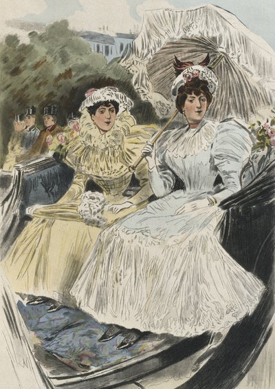 Distinguished young women of easy virtue, illustration from 