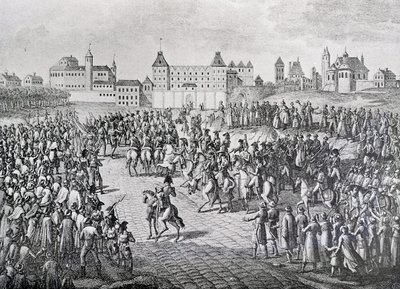 Triumphant Entry of the French into Warsaw, 28th November 1806 by Pierre Adrien Le Beau