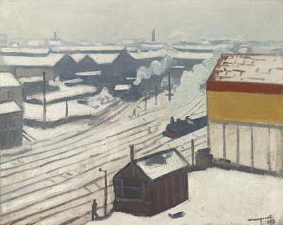Gare Montparnasse in the Snow by Albert Marquet