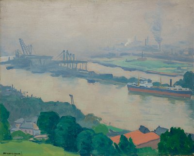 The Seine at Croisset near Rouen by Albert Marquet