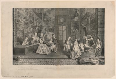 The Signboard of Gersaint by Pierre Alexandre Aveline