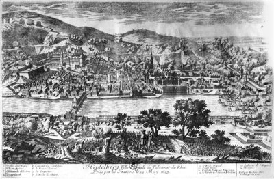 The taking of Heidelberg on 22th May 1693 by Pierre Alexandre Aveline