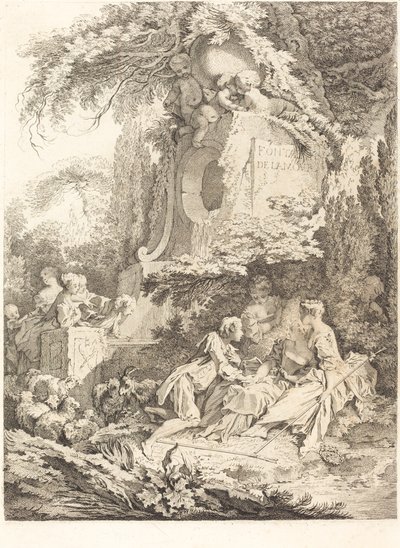 The Fountain of Love by Pierre Alexandre Aveline after François Boucher