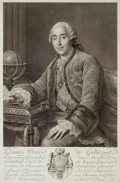 Portrait of Prince Dmitriy Mikhailovich Golitsyn by Pierre Alexandre Tardieu