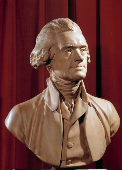 Bust of Thomas Jefferson by Pierre Alexandre Wille