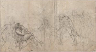 Elizabeth Cazotte Rescues Her Father from the Death Sentence at the Prison by Pierre Alexandre Wille