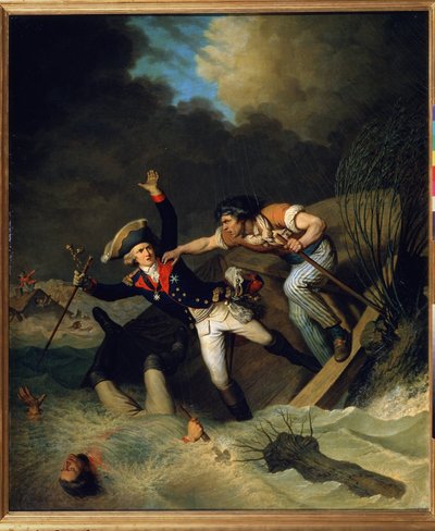 The Death of Leopold of Brunswick During a Flood in 1785 by Pierre Alexandre Wille