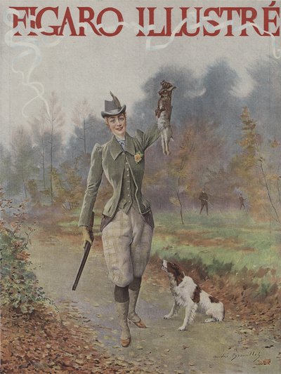 Cover of Le Figaro Illustré, November 1891 by Pierre Andre after Brouillet