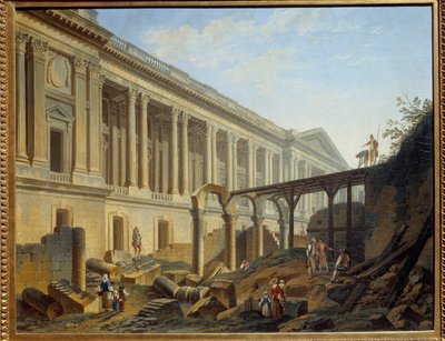 Degagement of the Louvre Colonnade by Pierre Antoine Demachy