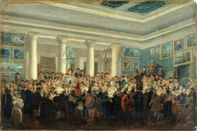Public Sale of Paintings, circa 1785 by Pierre Antoine Demachy