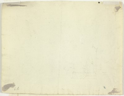 Sketch of Arched Entry to a Terrace by Pierre Antoine Mongin