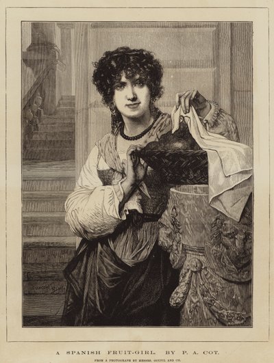 A Spanish Fruit-Girl by Pierre Auguste Cot