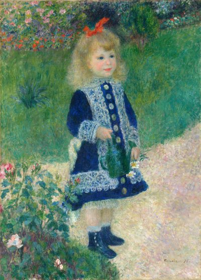 A Girl with a Watering Can by Pierre Auguste Renoir