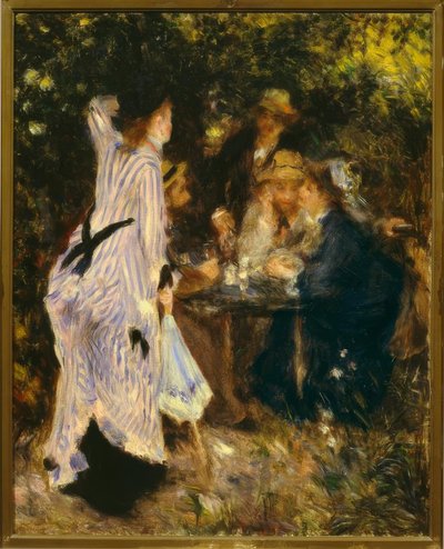 In the Garden (Under the Arbor, Moulin de la Galette) by Pierre Auguste Renoir