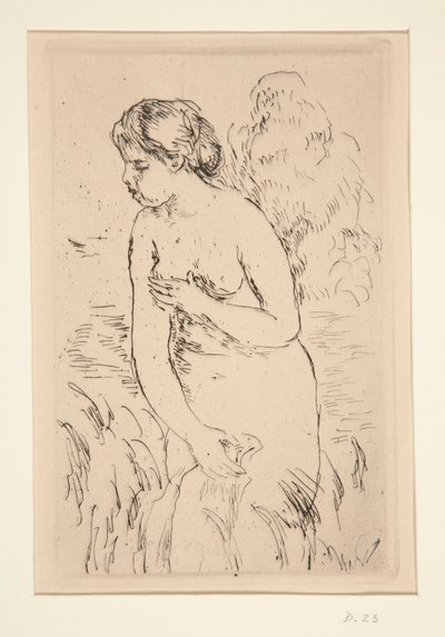 Standing Bather, Down to the Knees by Pierre Auguste Renoir