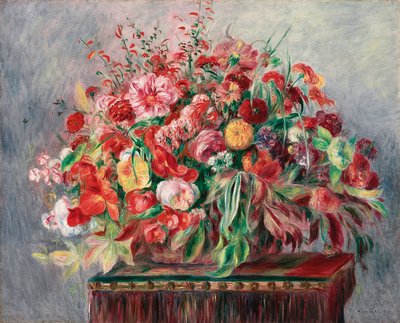 Basket of Flowers by Pierre Auguste Renoir