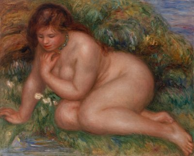 Bather Gazing at Herself in the Water by Pierre Auguste Renoir