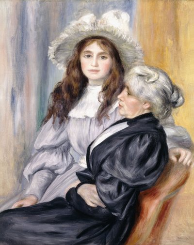 Berthe Morisot and Her Daughter, Julie Manet by Pierre Auguste Renoir
