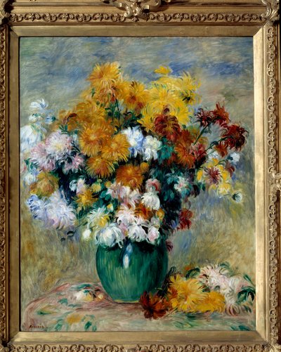 Bouquet of Chrysanthemums by Pierre Auguste Renoir
