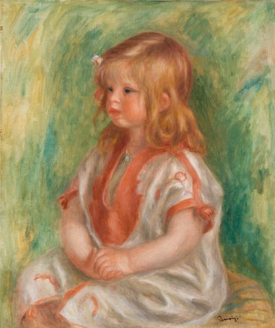 Claude in Arabic Shirt by Pierre Auguste Renoir