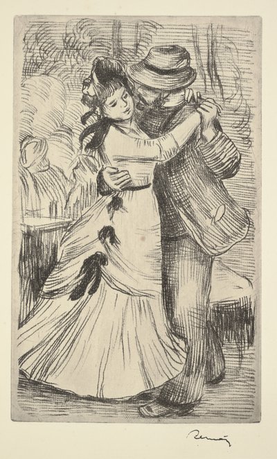 Dance in the Countryside, c.1890 by Pierre Auguste Renoir