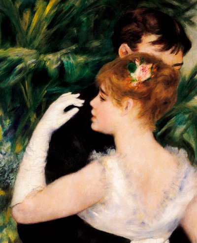 Dancing in Town (detail) by Pierre Auguste Renoir
