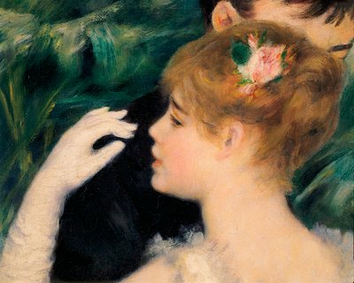 Dancing in Town (detail) by Pierre Auguste Renoir