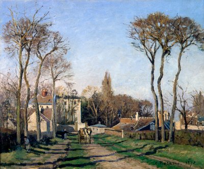 Entrance to the Village of Voisins, Yvelines, 1872 by Pierre Auguste Renoir