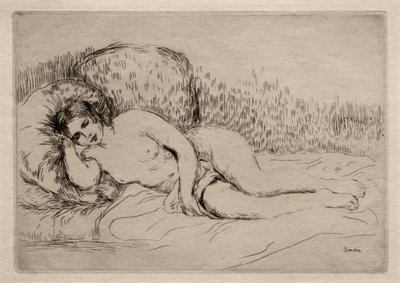 Nude Woman Lying Down by Pierre Auguste Renoir
