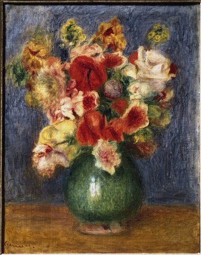 Flowers in a Vase by Pierre Auguste Renoir