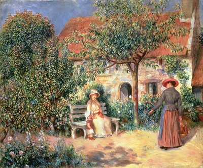 Garden Scene in Brittany by Pierre Auguste Renoir